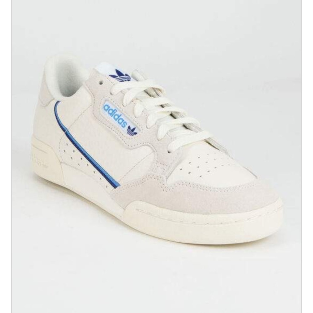 adidas continental 80s sneakers blue and white!!